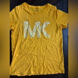 Michael Kors Kids Floral Yellow Tee